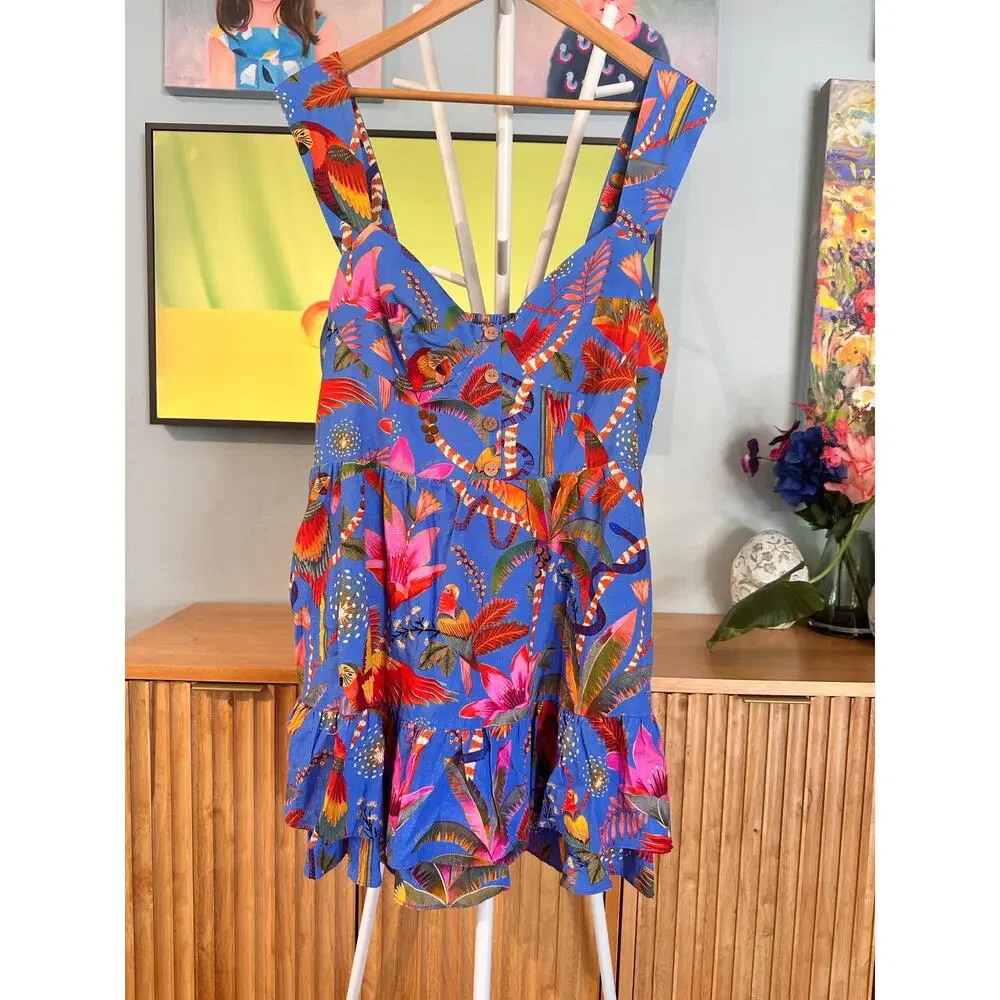 FARM RIO Macaw Party Mini Dress Size XL Excellent Condition! - Picture 5 of 9